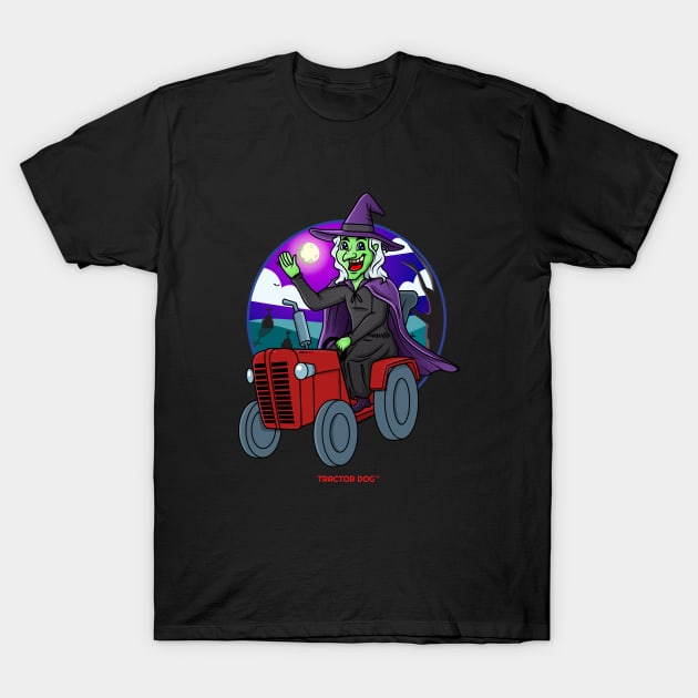 Tractor Critters Witch Halloween T-Shirt by tractordog